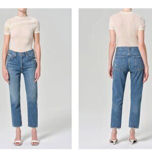 AGOLDE Riley High Rise Straight Crop